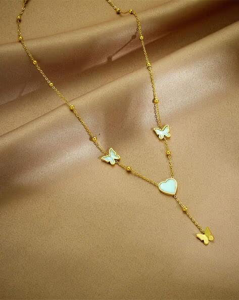 Heart & Butterfly Necklace