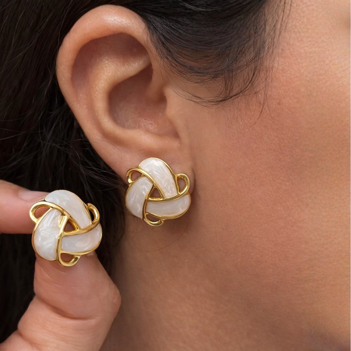 Elegant Knot Design Studs