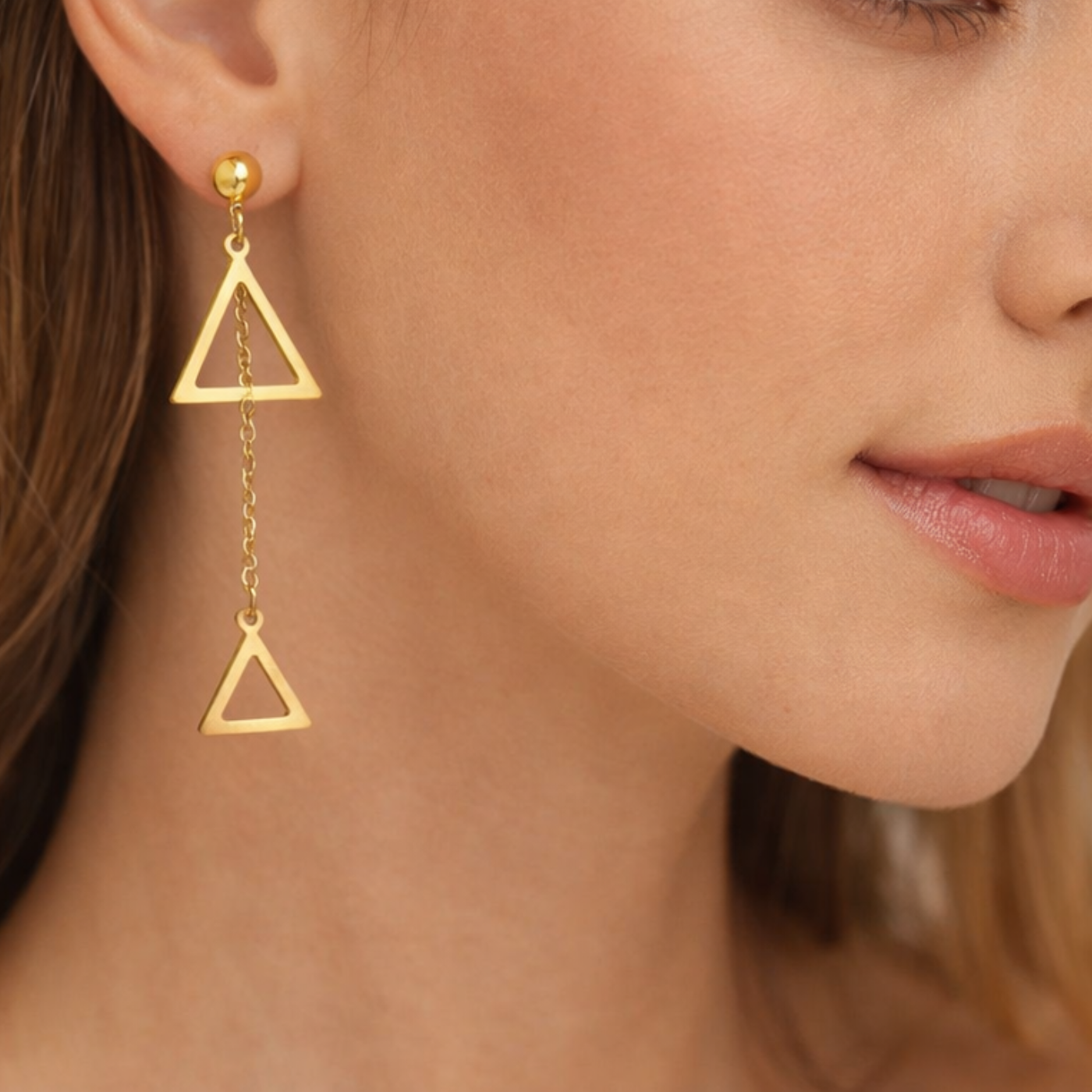 Golden Glide Earrings