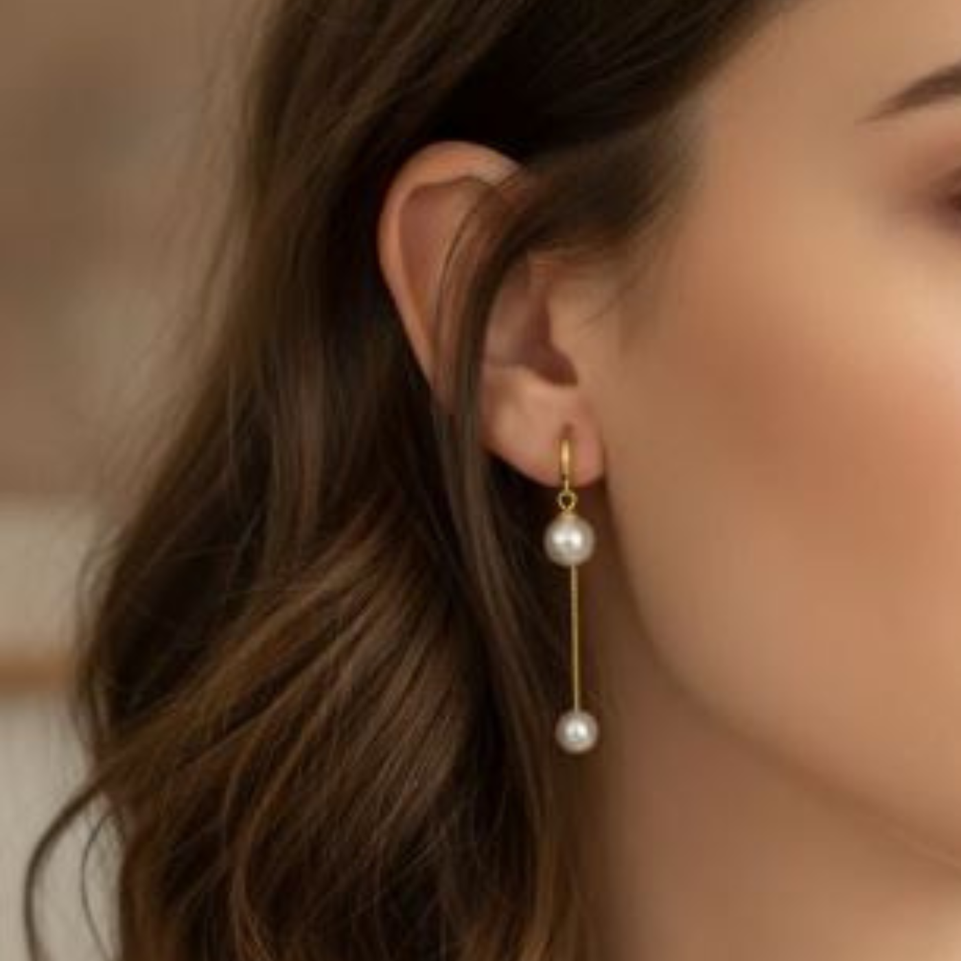 Elegant Pearl Drop Earrings