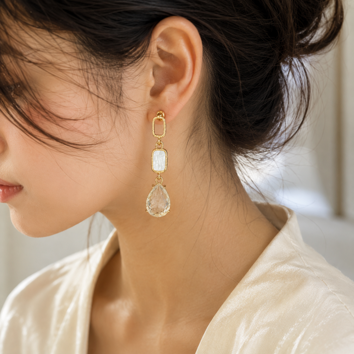 Crystal Fall Drop Earrings