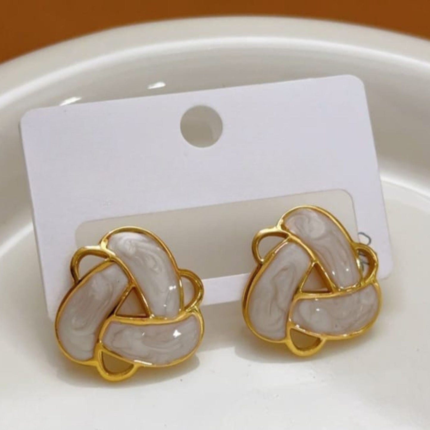 Elegant Knot Design Studs