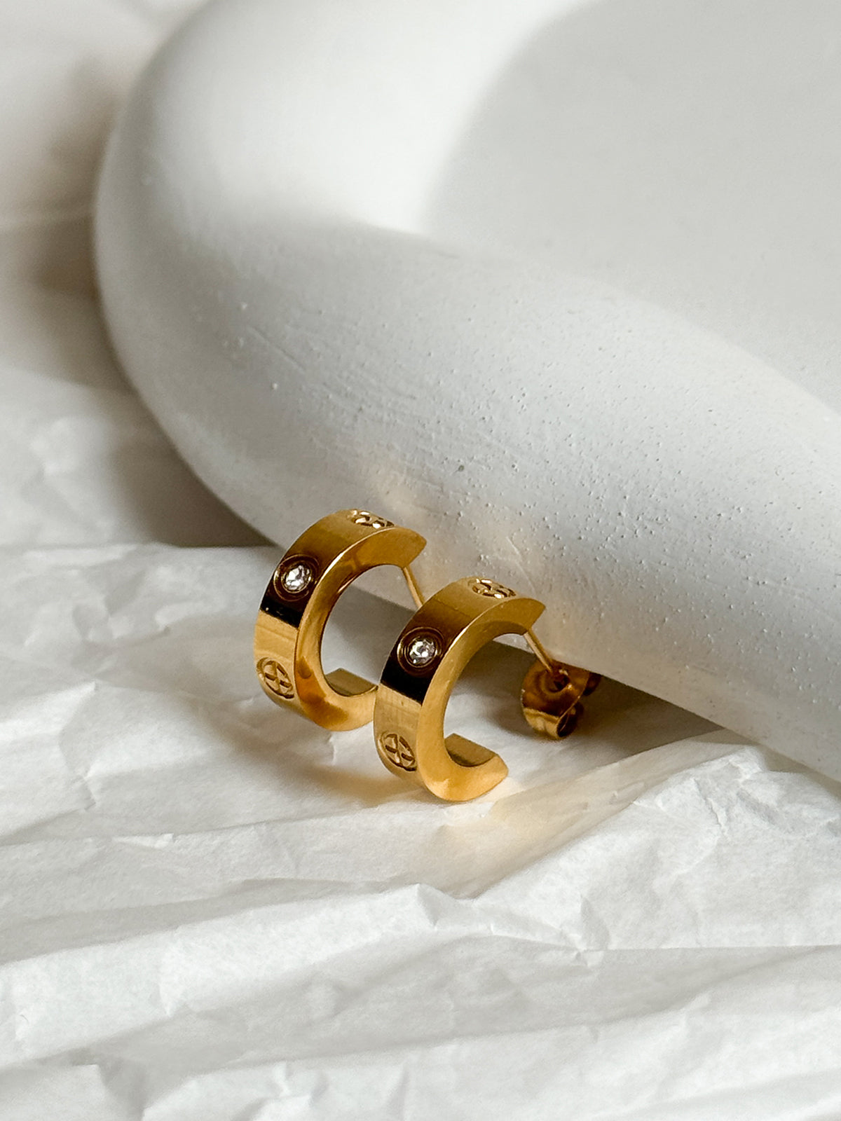 Charm Circle Hoops