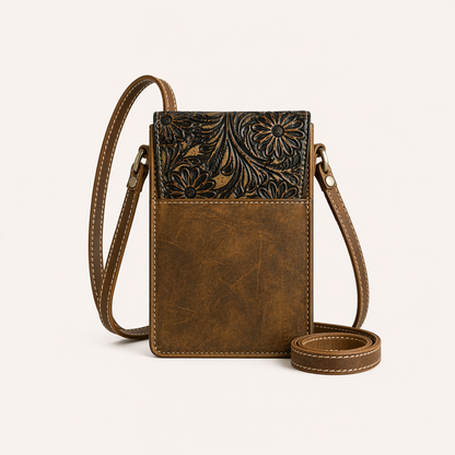 Midnight Bloom Crossbody Organiser Bag