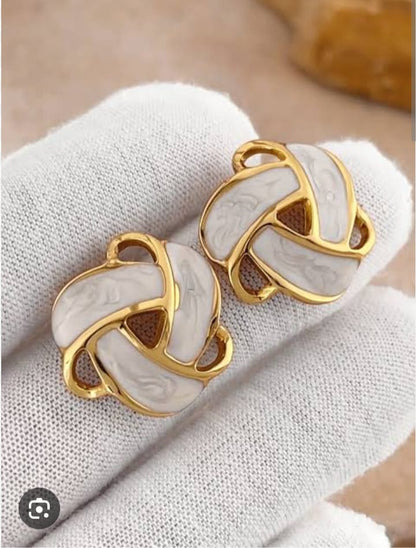Elegant Knot Design Studs
