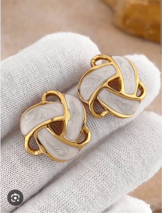 Elegant Knot Design Studs
