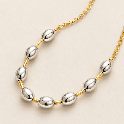 Estelle Two-Tone Bead Necklace