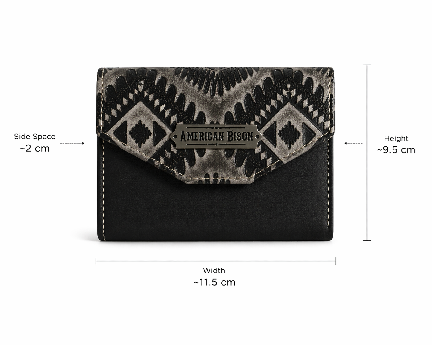 Shadow Aztec Double-Fold Wallet
