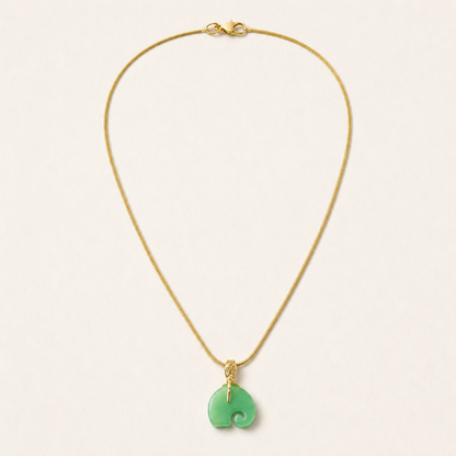 Emerald Trunk Gold Necklace