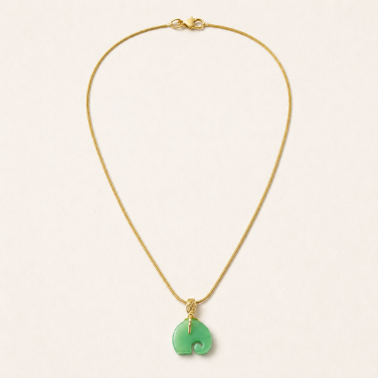 Emerald Trunk Gold Necklace