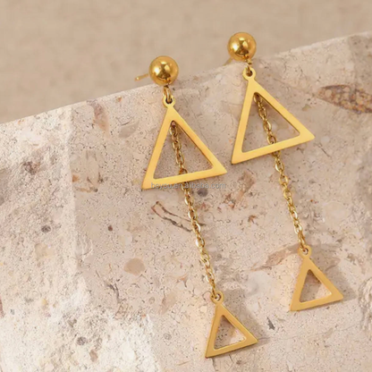 Golden Glide Earrings