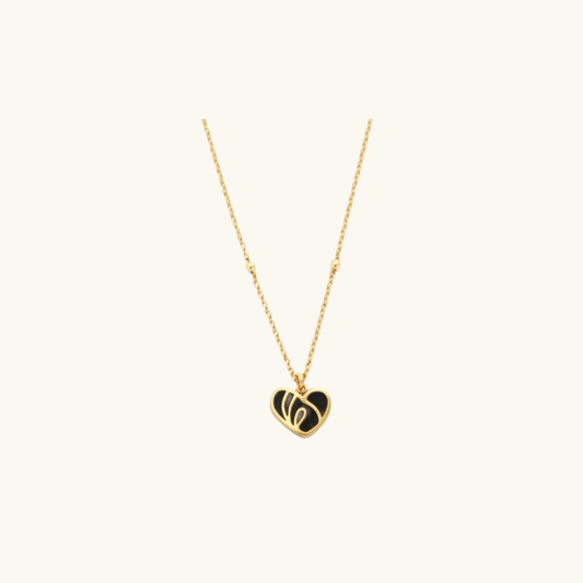 Midnight Noir Heart Necklace