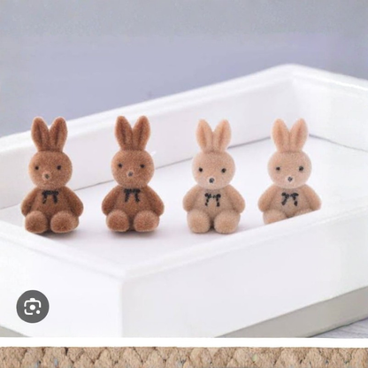 Twin Bunny Charm Earrings