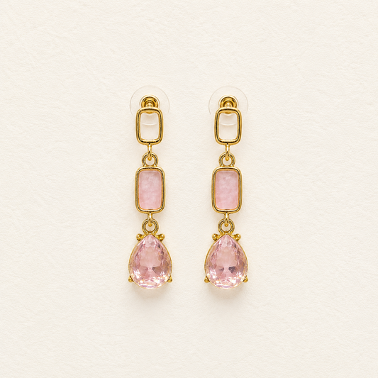 Rose Fall Drop Earrings