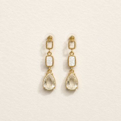 Crystal Fall Drop Earrings