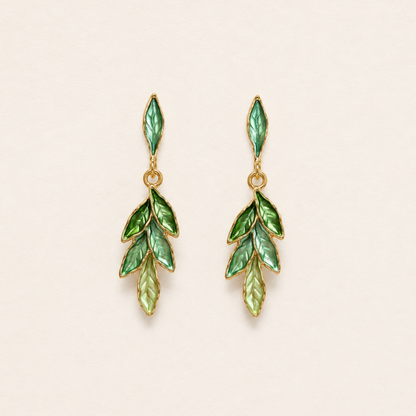Verdure Leaf Drop Earrings
