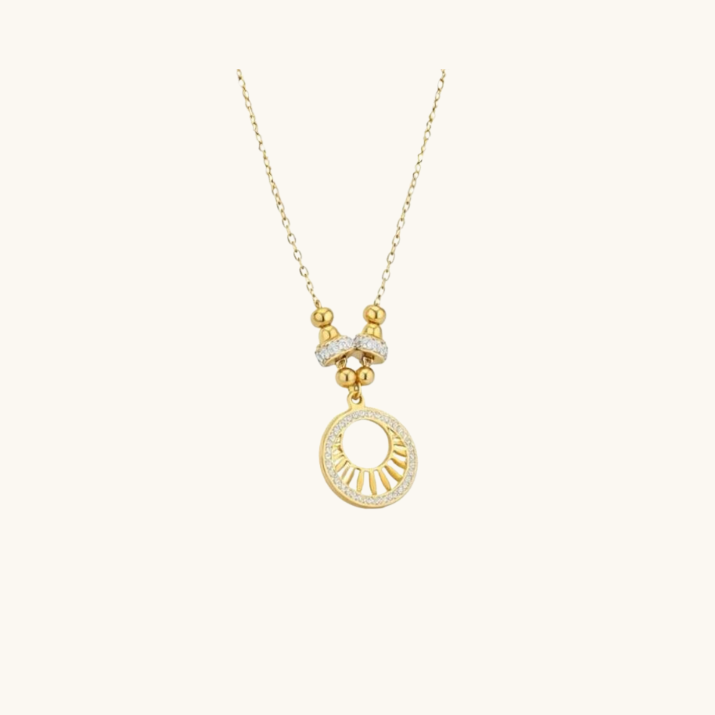 Aurelia Celeste Circle Necklace