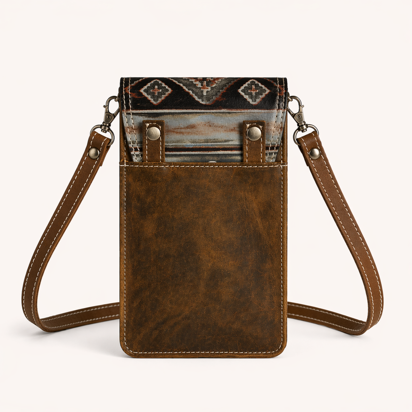 Smoky Aztec Crossbody Organiser Bag