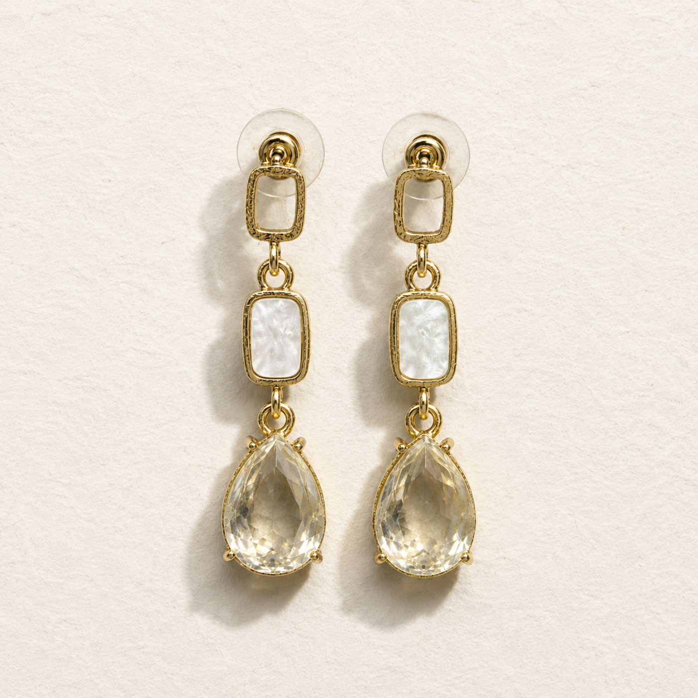 Crystal Fall Drop Earrings
