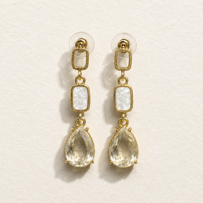 Crystal Fall Drop Earrings