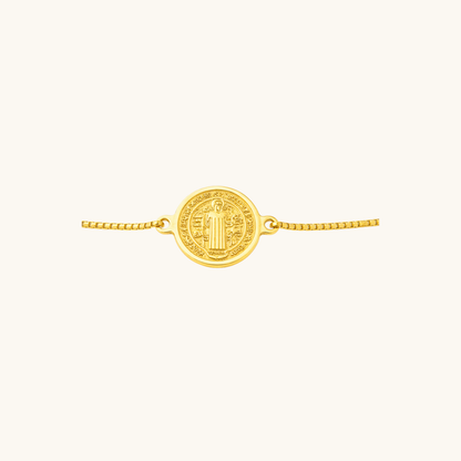 Golden Guardian Medallion Bracelet