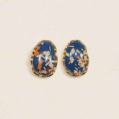 Blue Terrain Earrings
