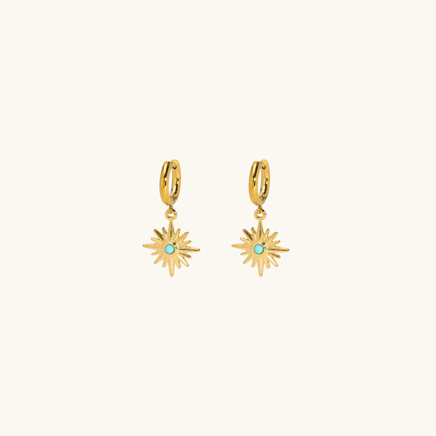 Golden Charm Earrings Set