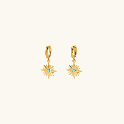 Golden Charm Earrings Set