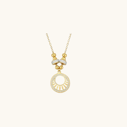 Aurelia Celeste Circle Necklace