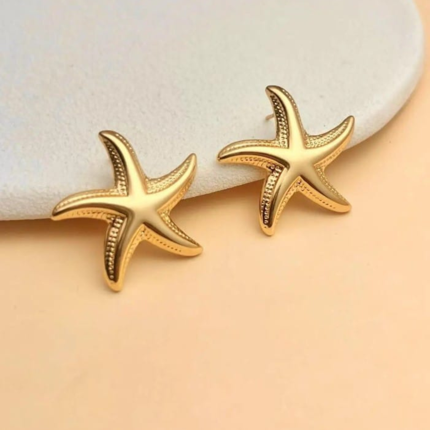 Golden Starfish Earrings