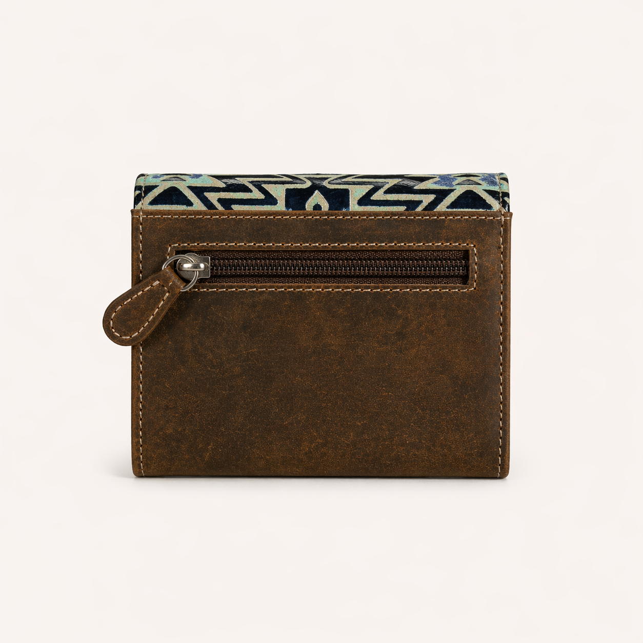 Indigo Aztec Tri-Fold Wallet