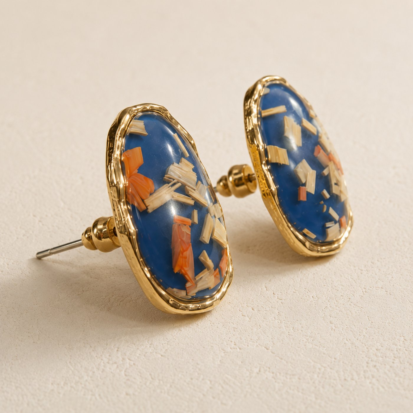 Blue Terrain Earrings