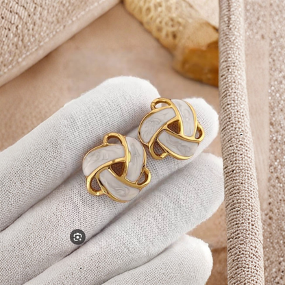 Elegant Knot Design Studs