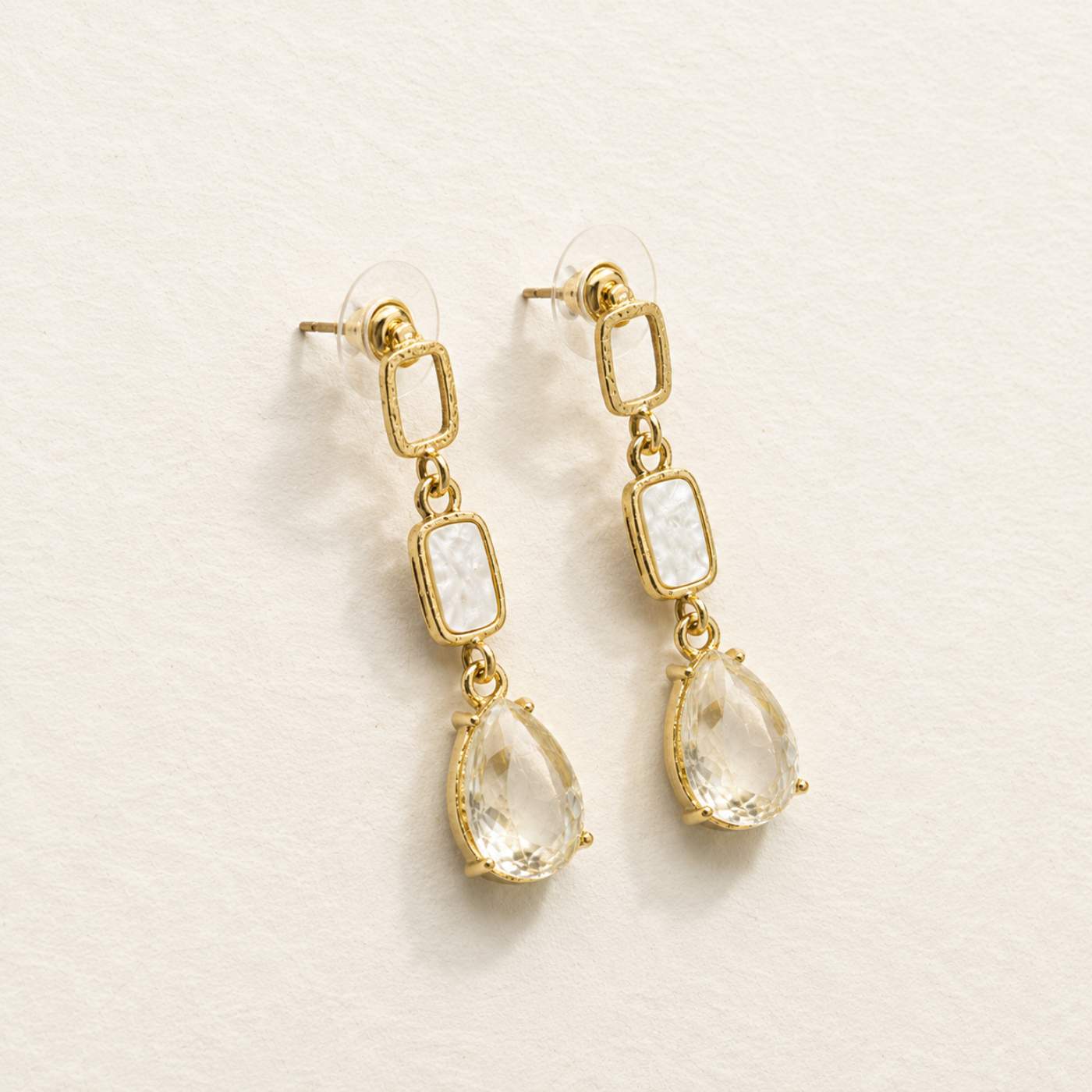 Crystal Fall Drop Earrings