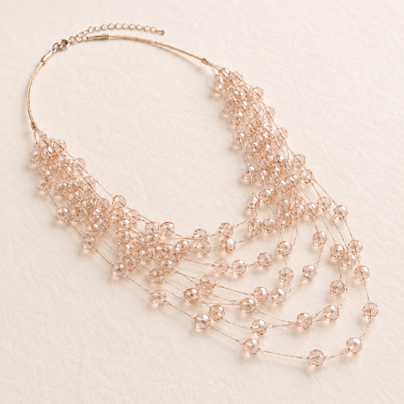 Rosé Cascade Necklace