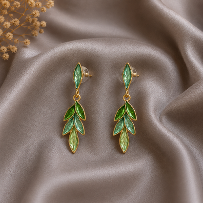 Verdure Leaf Drop Earrings
