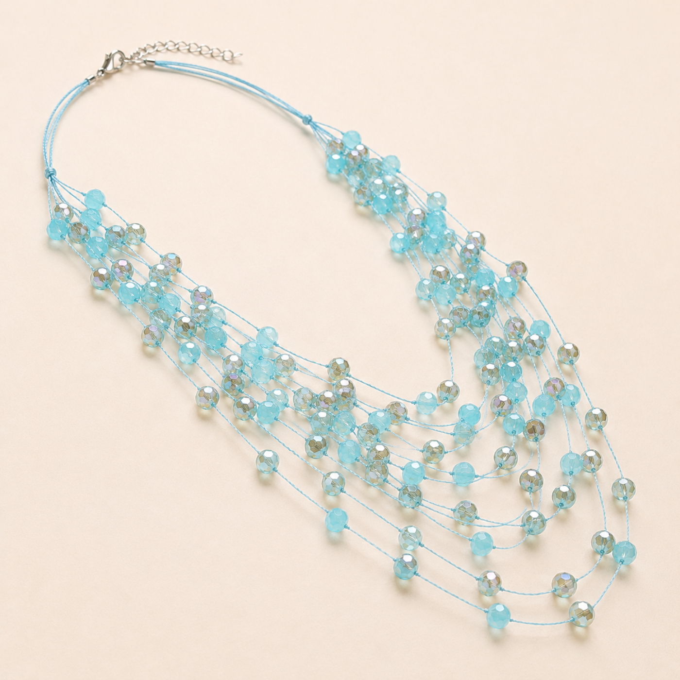 Aqua Cascade Necklace