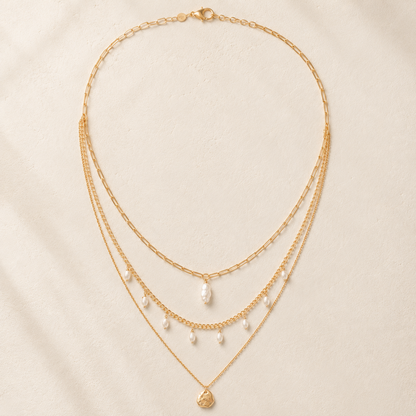 Pearl Trail Layered Necklace