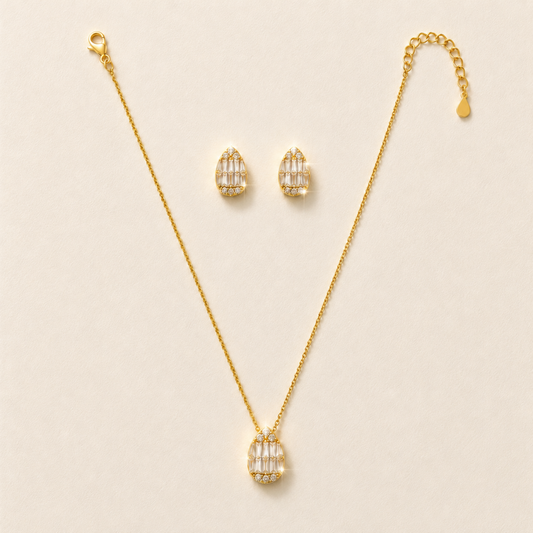 Diamond Teardrop Set