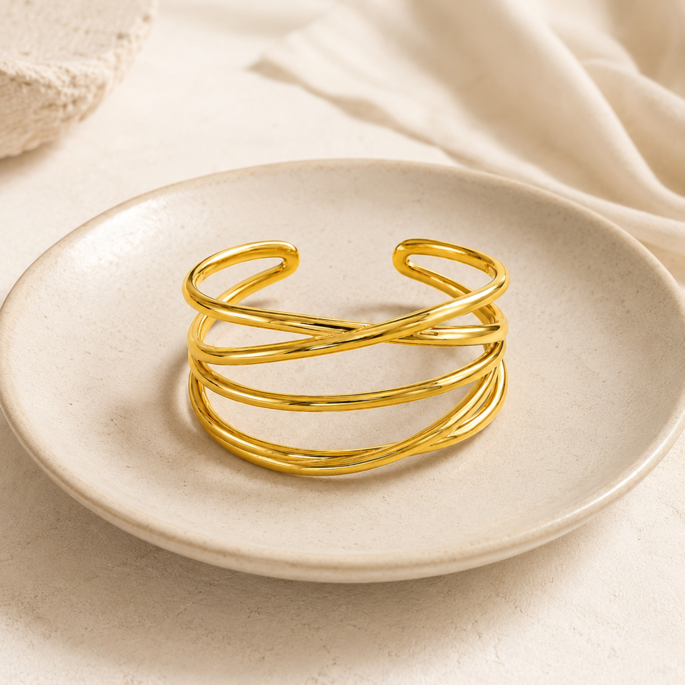Golden Knot Cuff