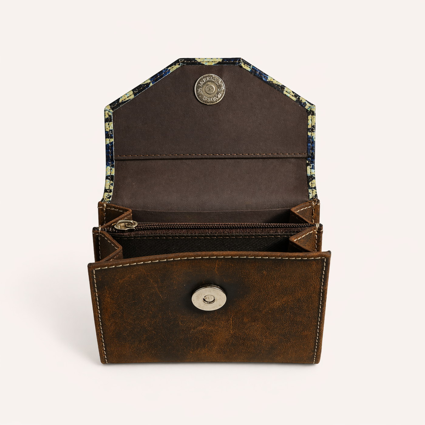 Indigo Aztec Double-Fold Wallet