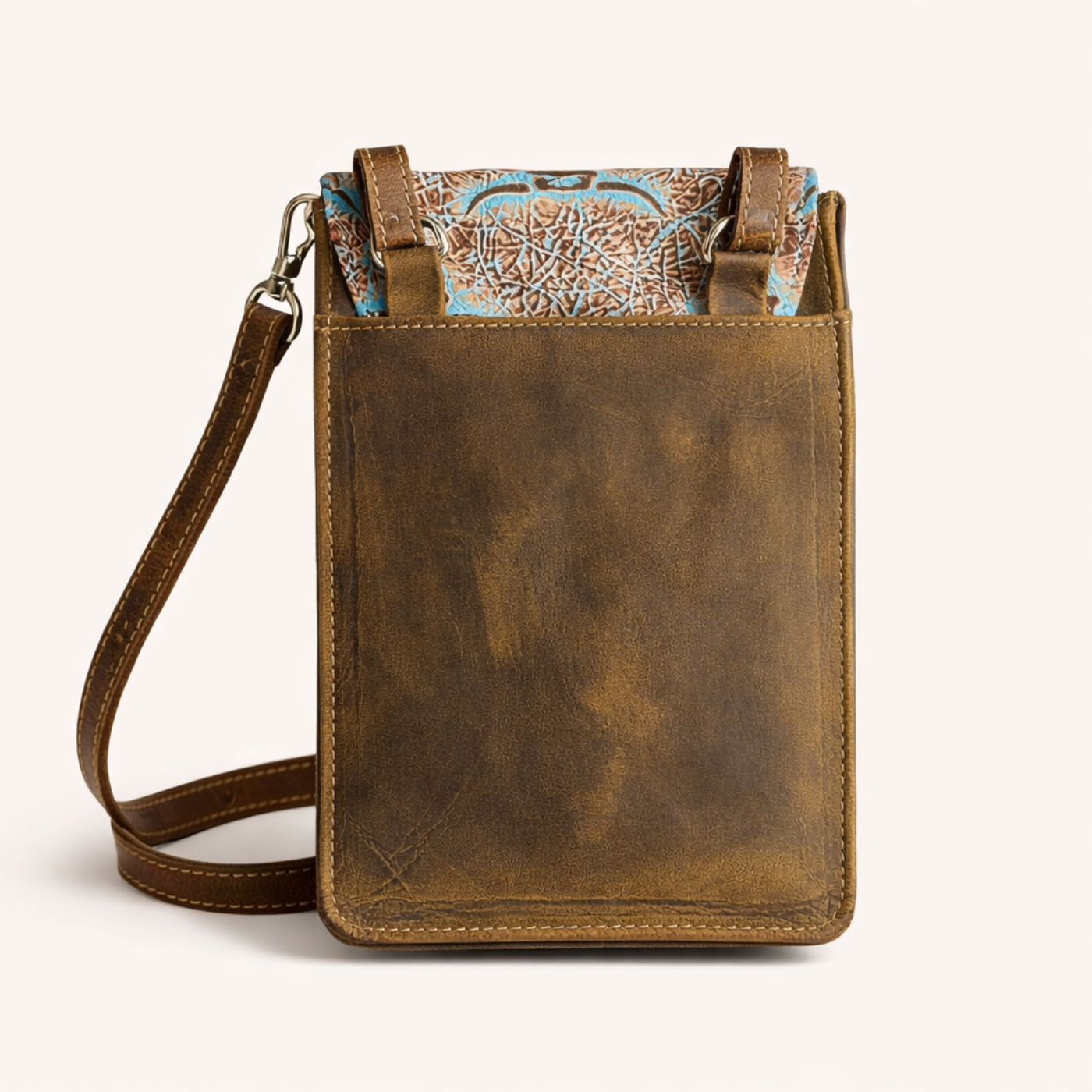 Turquoise Longhorn Phone Crossbody Bags