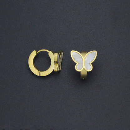 Golden Butterfly Charm Earrings