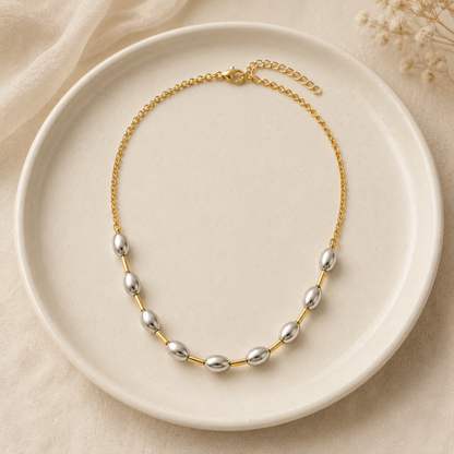 Estelle Two-Tone Bead Necklace