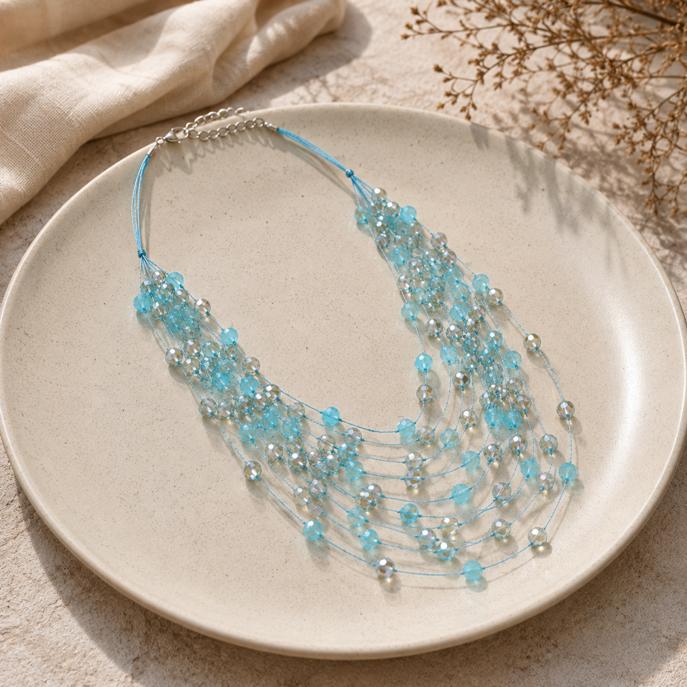 Aqua Cascade Necklace
