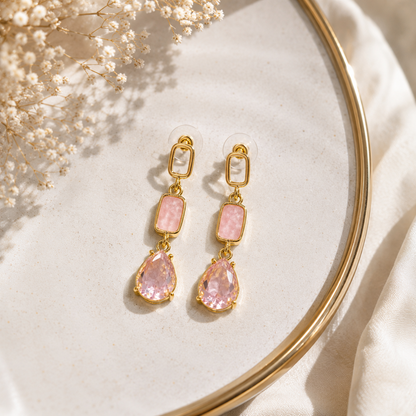 Rose Fall Drop Earrings