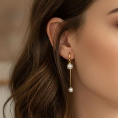 Elegant Pearl Drop Earrings