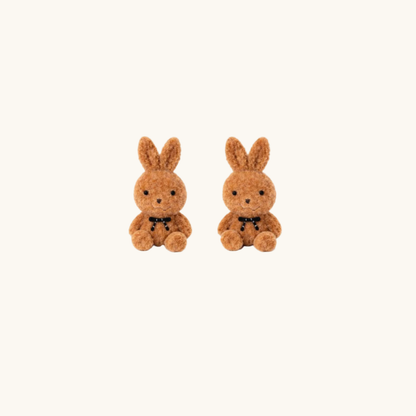 Twin Bunny Charm Earrings