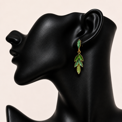 Verdure Leaf Drop Earrings