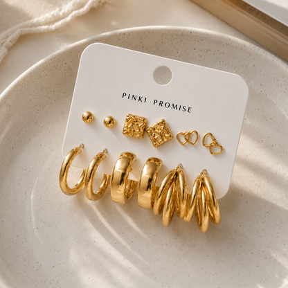 The Bold Six Earring Set